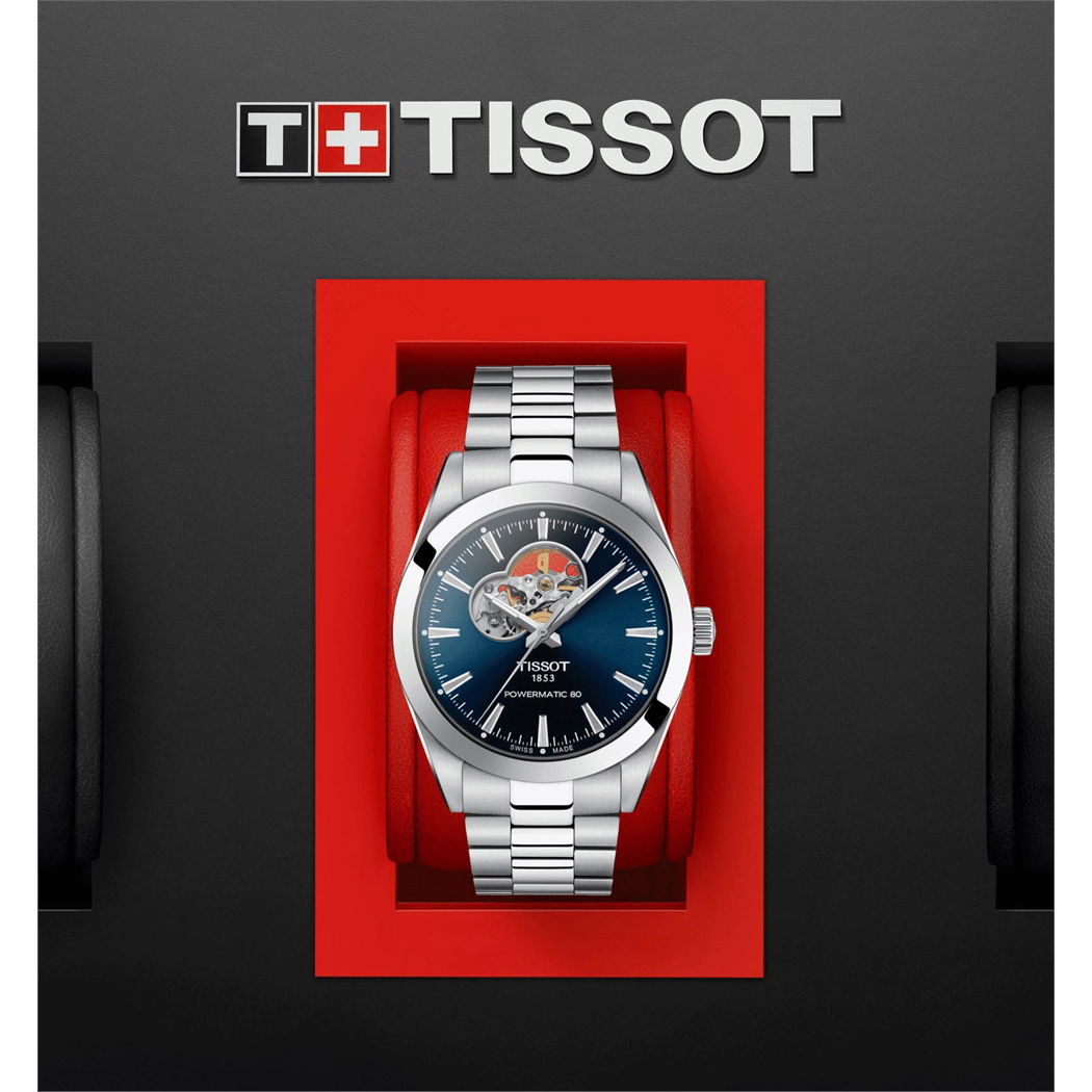 Tissot Gentleman Open Heart 40mm T1274071104101 - Otomatik Erkek Saati (T127.407.11.041.01)