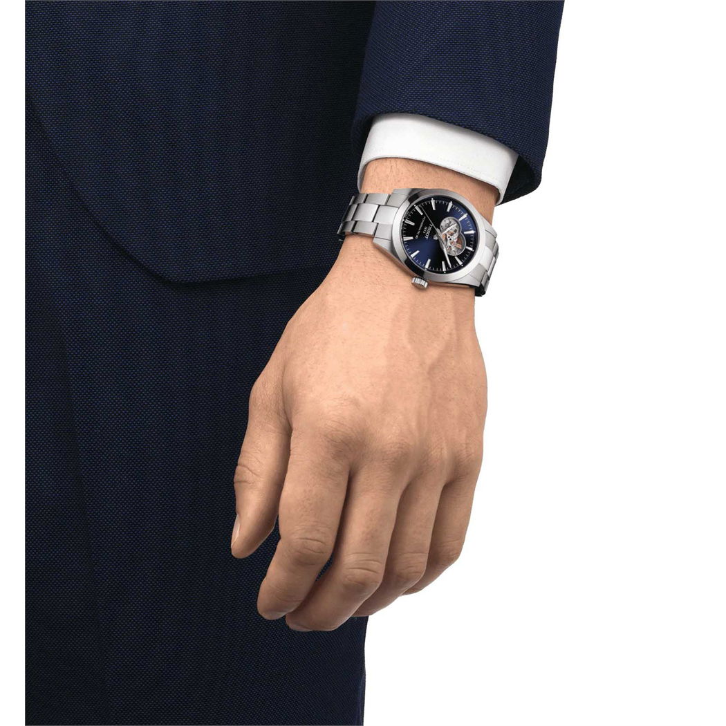 Tissot Gentleman Open Heart 40mm T1274071104101 - Otomatik Erkek Saati (T127.407.11.041.01)