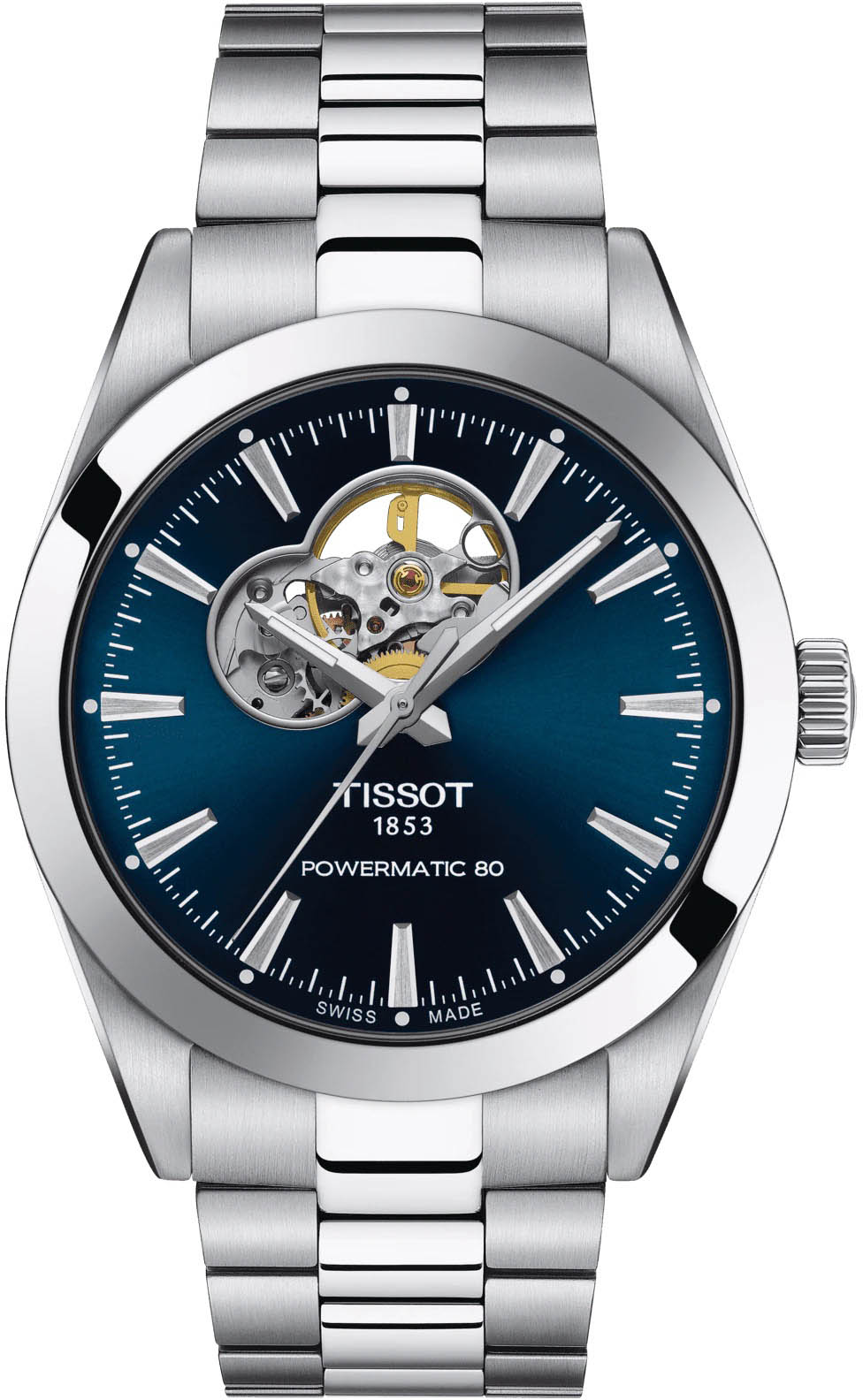 Tissot Gentleman Open Heart 40mm T1274071104101 - Otomatik Erkek Saati (T127.407.11.041.01)