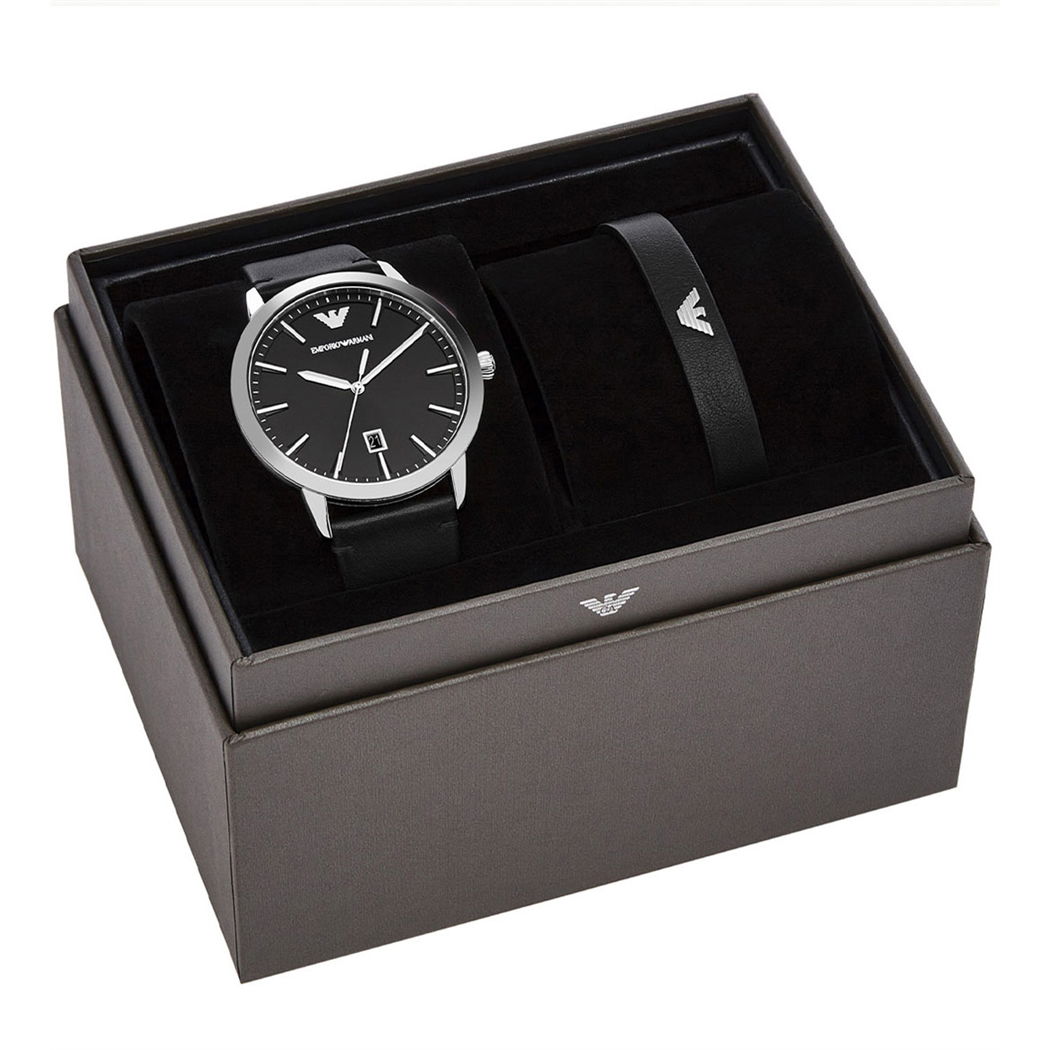 Emporio Armani Ar80064set Erkek Kol Saati ve Bileklik Seti