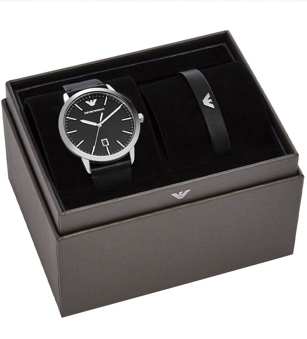 Emporio Armani Ar80064set Erkek Kol Saati ve Bileklik Seti