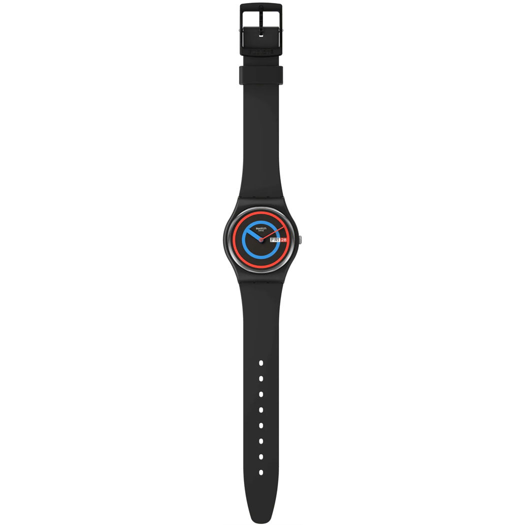 Swatch So28b706 Circling Black Kol Saati