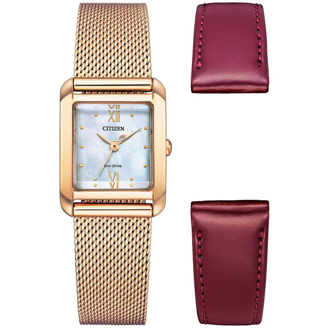 Citizen Ew5593-64d Extra Deri Kordonlu Kadın Kol Saati