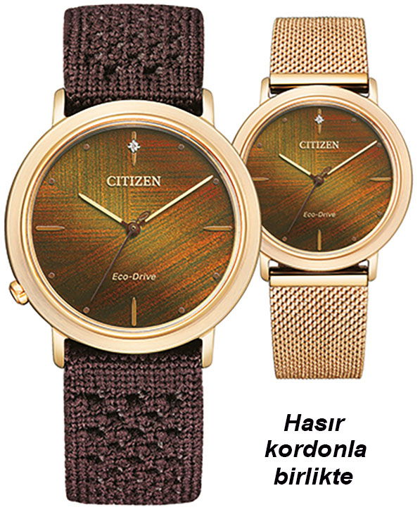 Citizen Em1003-48x Extra Hasır Kordonlu Kadın Saati