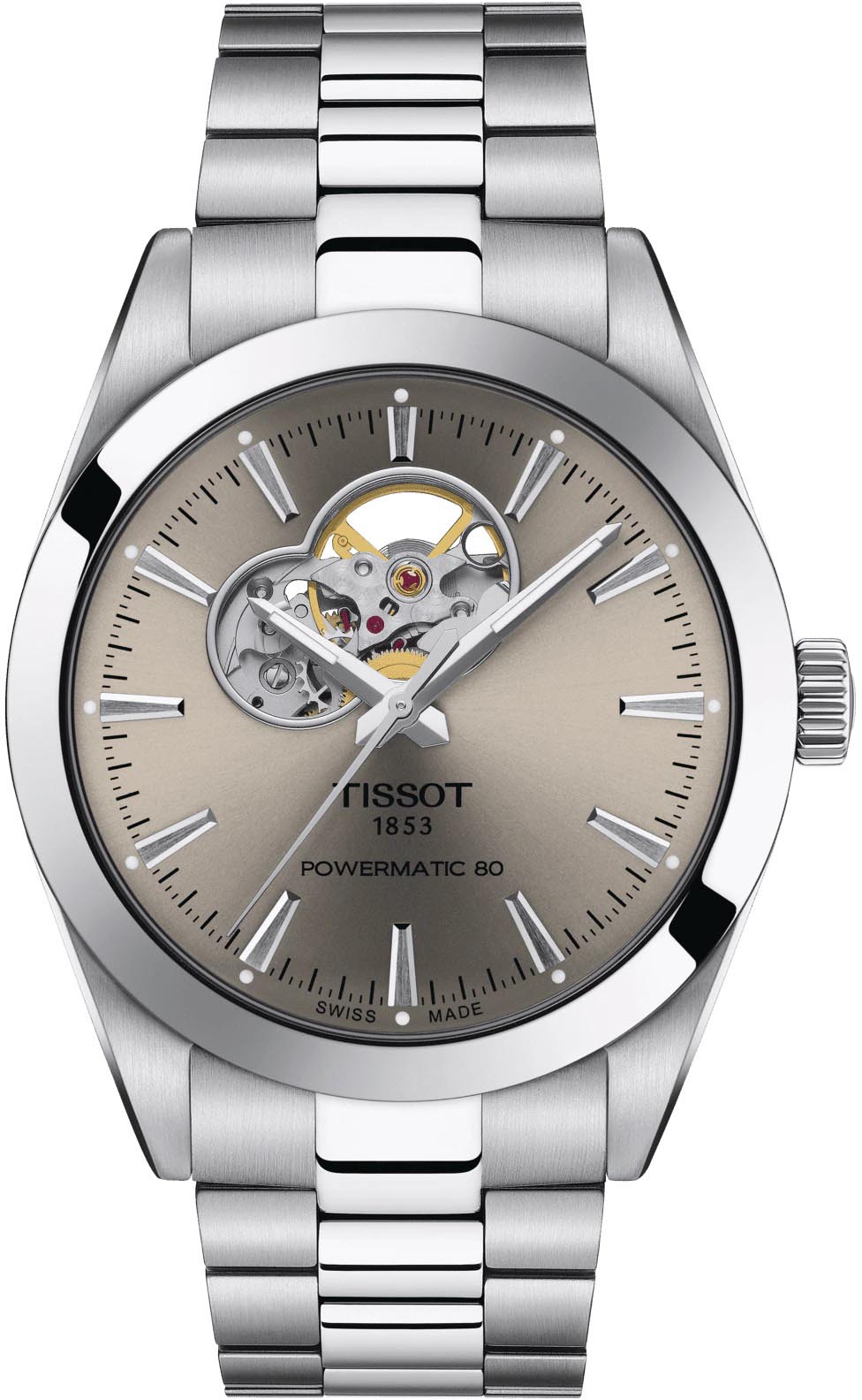 Tissot Gentleman Open Heart 40mm T1274071108100 - Otomatik Erkek Saati (T127.407.11.081.00)