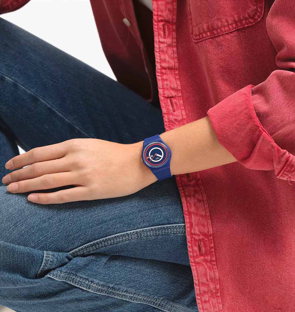 Swatch So28n703 BLUE TO BASICS Kol Saati