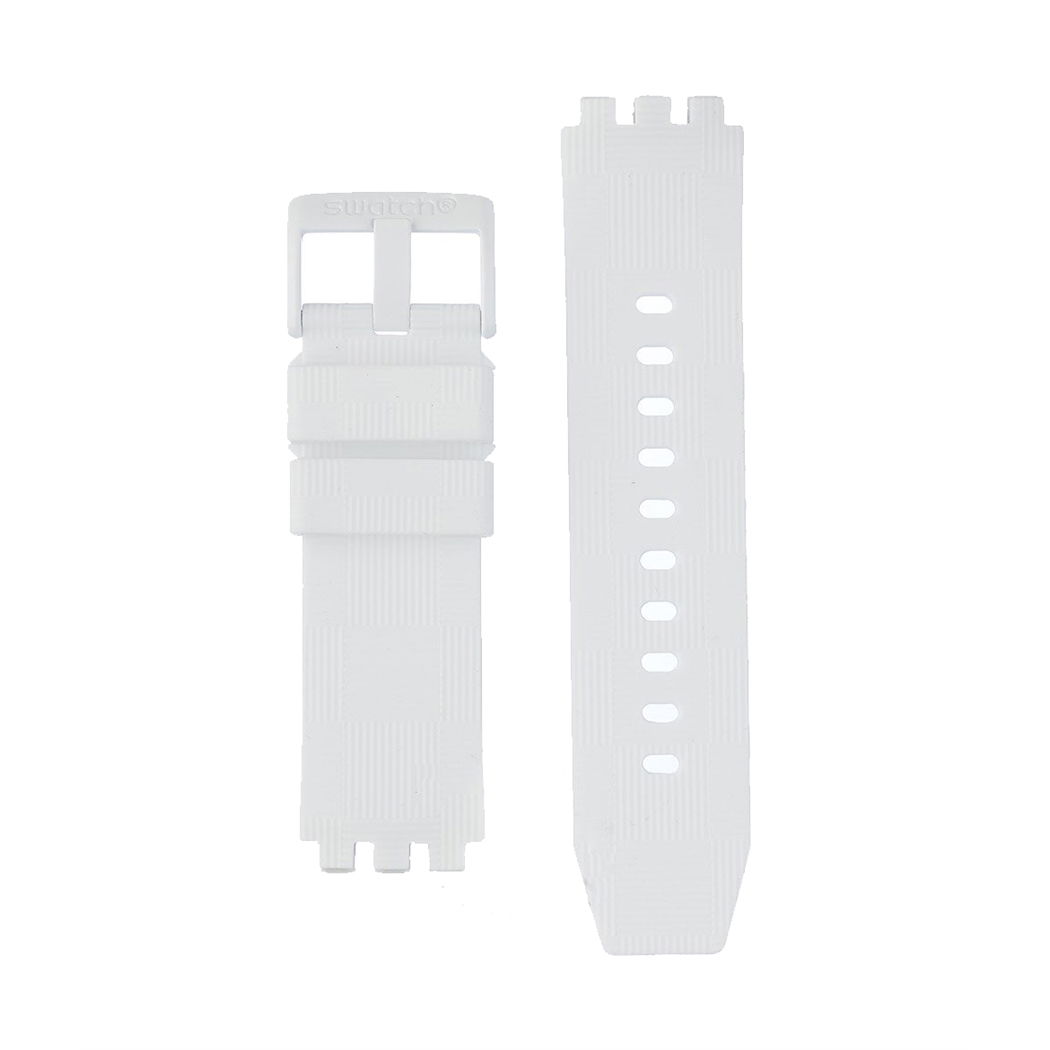 Swatch Asb02w400 Big Bold Chorono Silikon Kordon