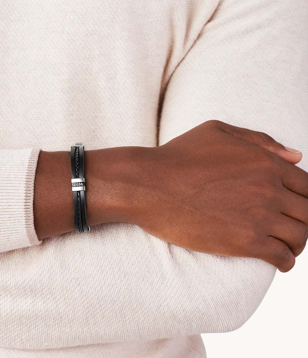 Fossil Jf03686-040 Erkek Deri Bileklik