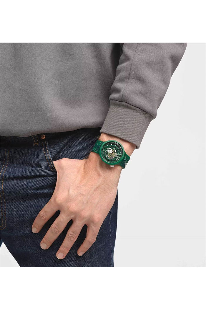 Swatch Sb05g104 CAMOFLOWER GREEN Kol Saati