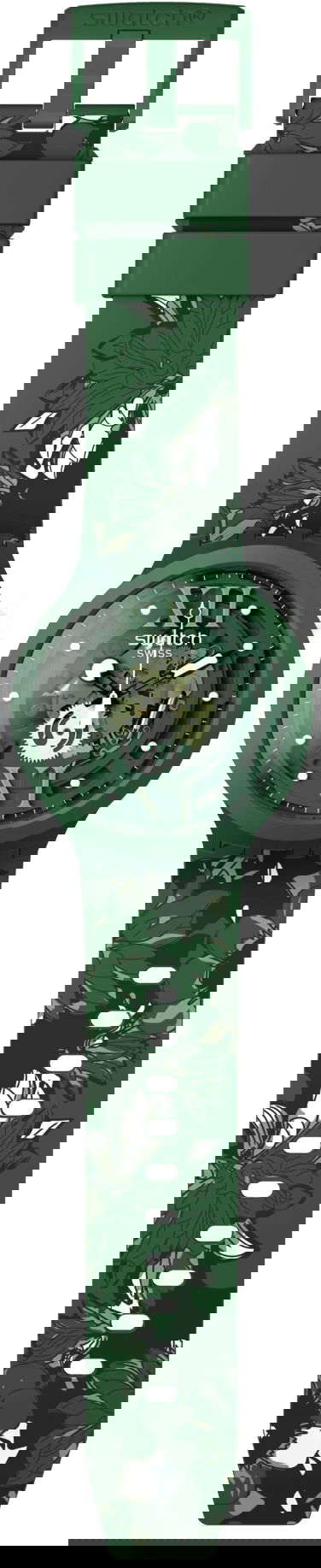 Swatch Sb05g104 CAMOFLOWER GREEN Kol Saati