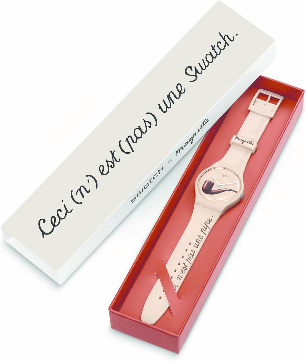Swatch So29z124 LA TRAHISON DES IMAGES BY RENE MAGRITTE