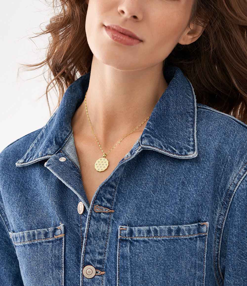 Fossil Jf04382-710 Kadın Taşlı Kolye