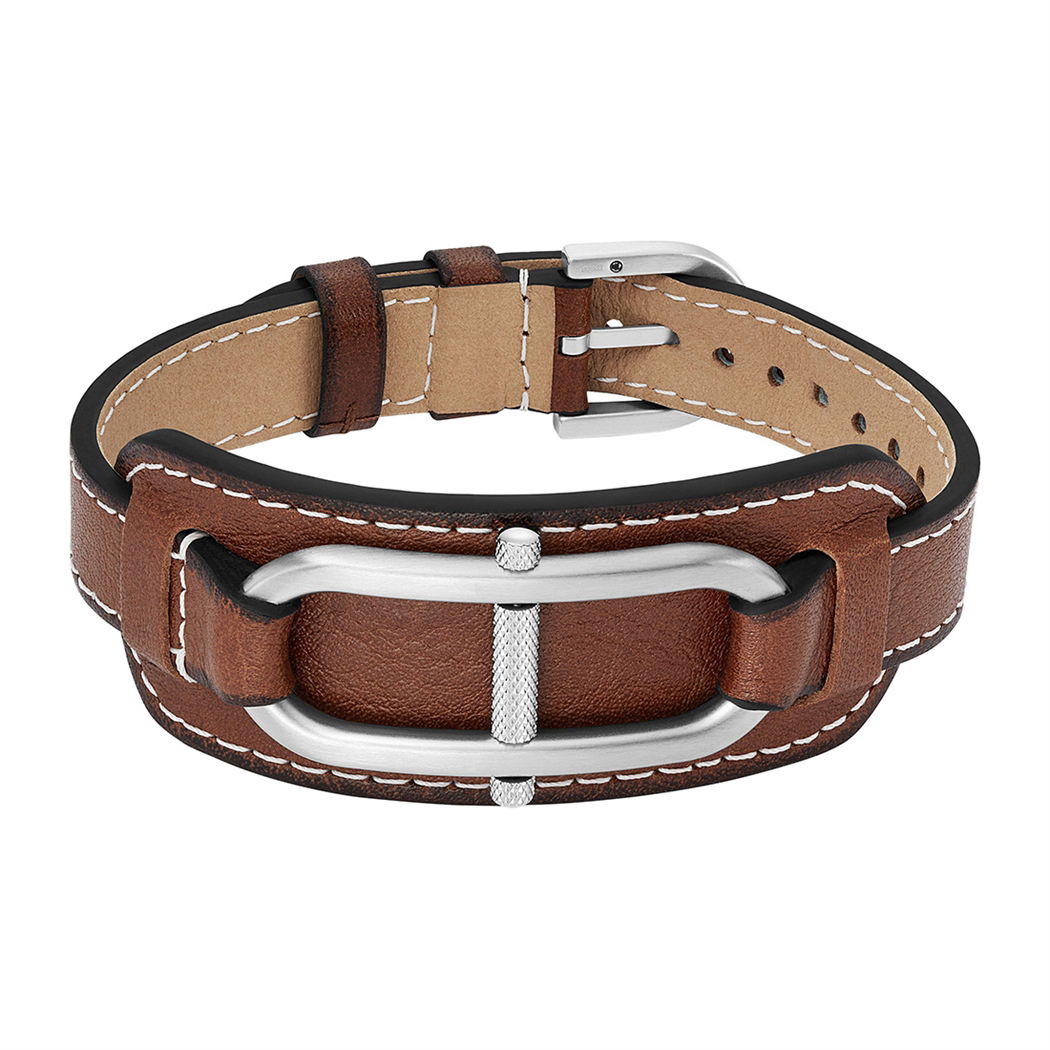 Fossil Jf04398-040 Erkek Deri Bileklik