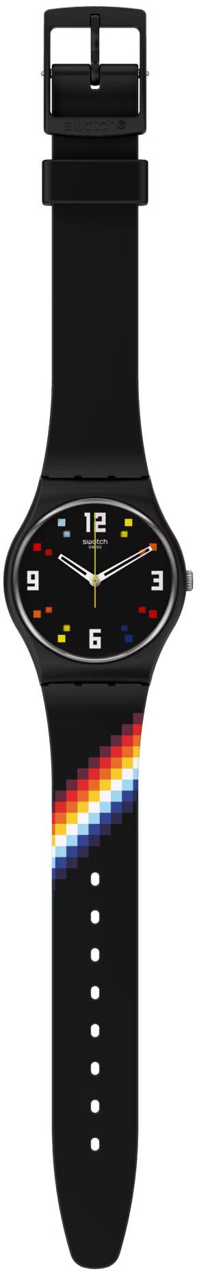 Swatch So28b705 Black Carousel Squares