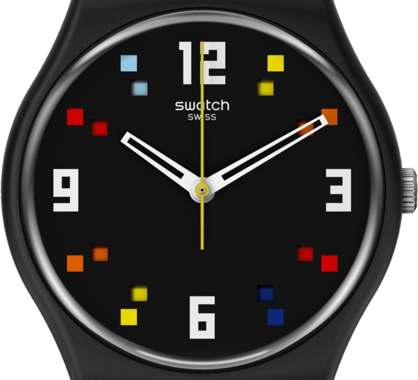 Swatch So28b705 Black Carousel Squares