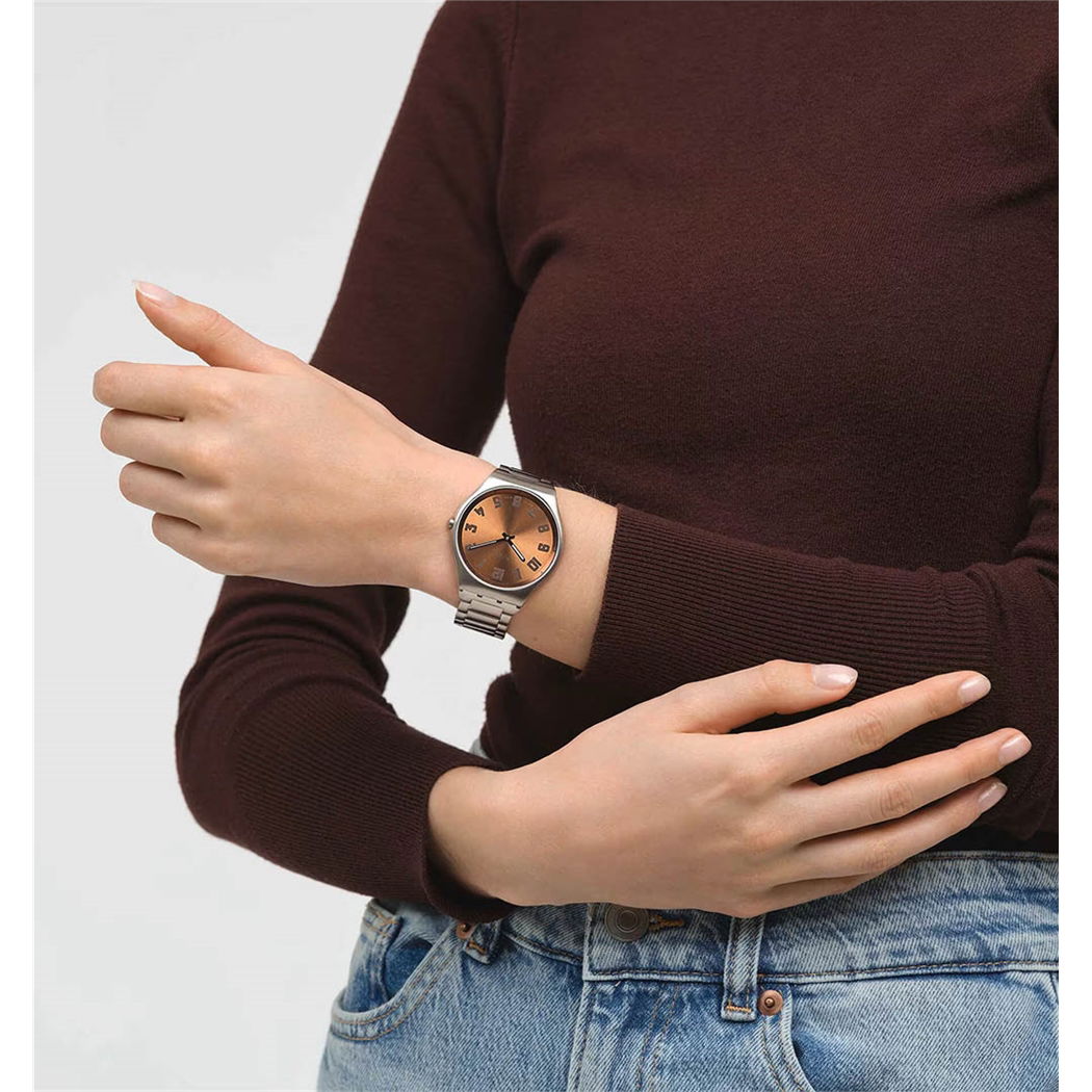 Swatch Ss07s122g Skin Irony Bronze Kol Saati