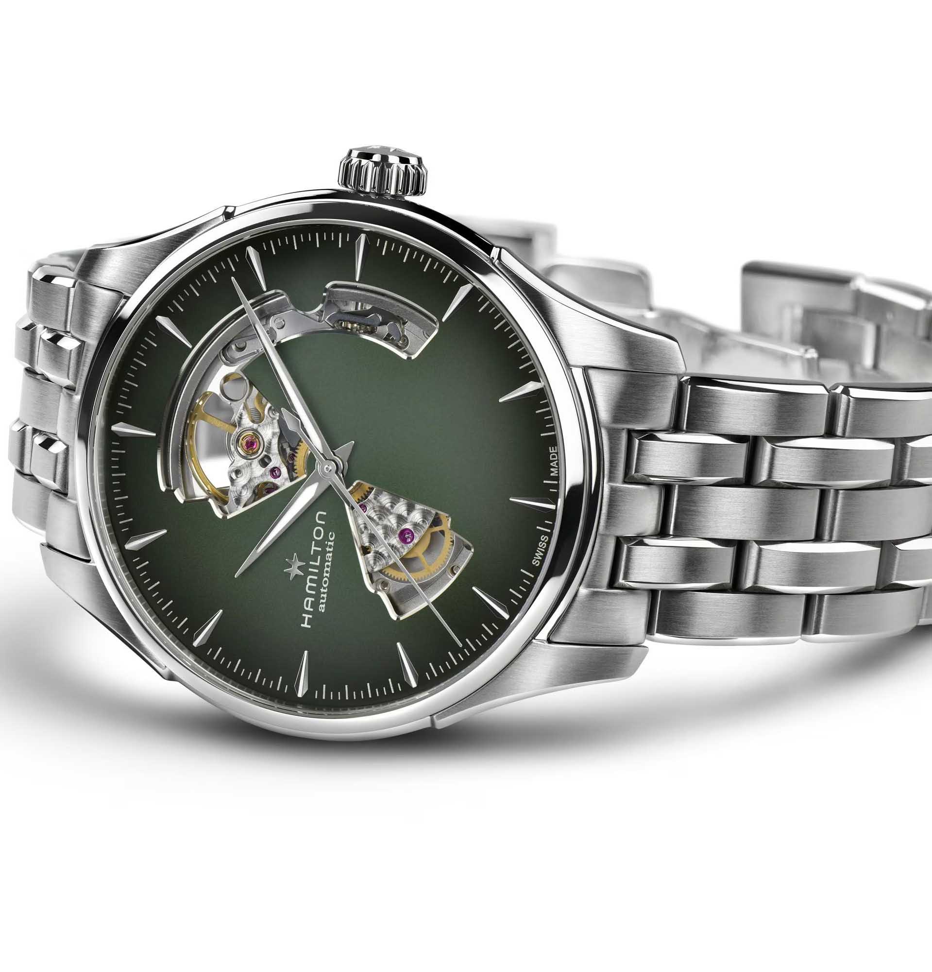 Hamilton H32675160 Jazzmaster Open Heart Auto 40mm Erkek Kol Saati