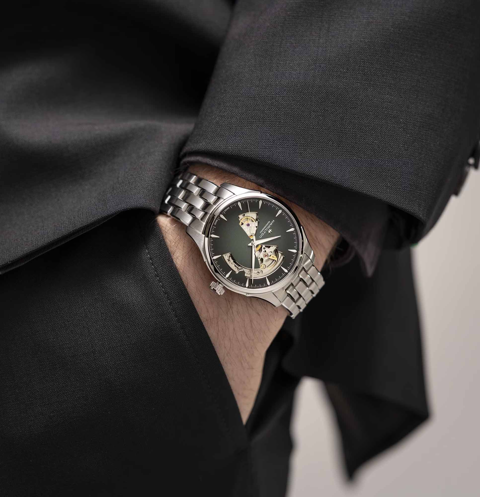 Hamilton H32675160 Jazzmaster Open Heart Auto 40mm Erkek Kol Saati