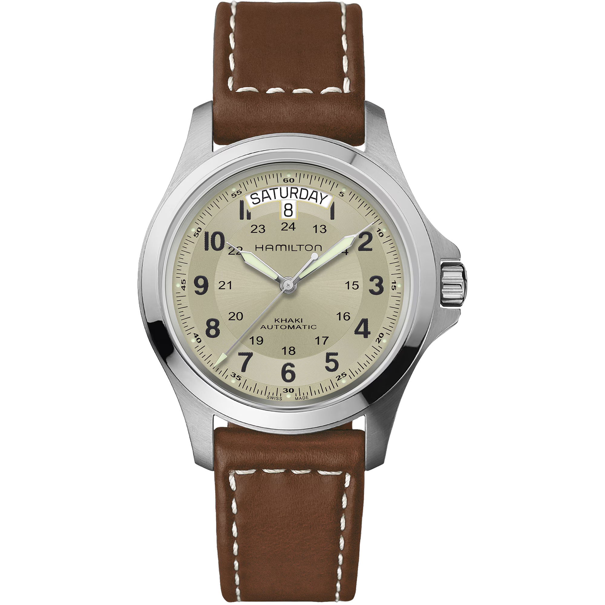 Hamilton H64455523 Khaki Field King Auto 40mm Erkek Kol Saati