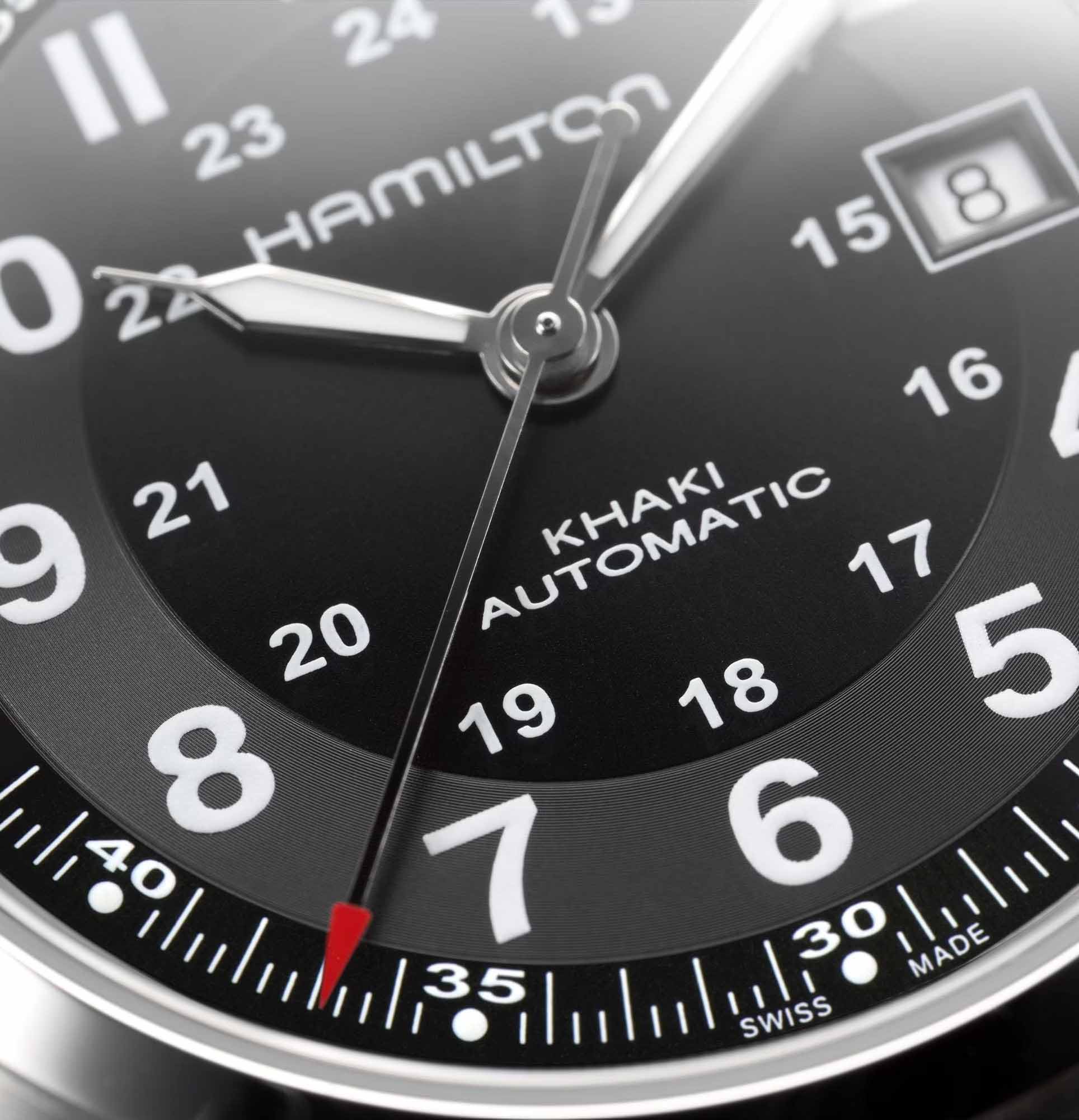 Hamilton H70555533 Khaki Field Auto 42mm Erkek Kol Saati