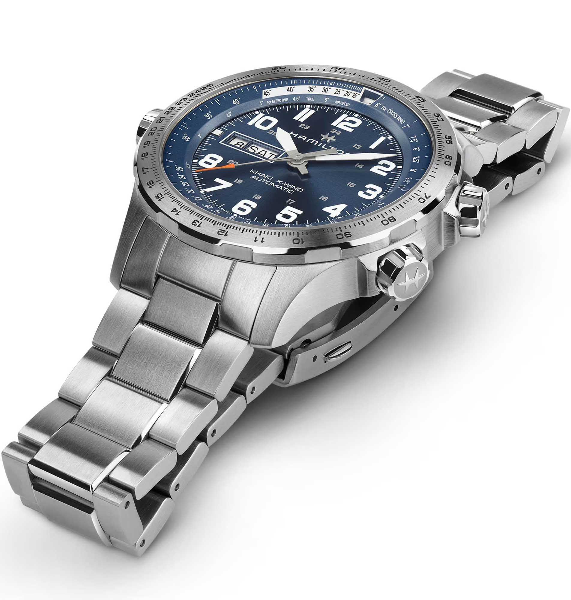 Hamilton H77765141 Khaki Aviation X-Wind Day Date Auto 45mm Erkek Kol Saati