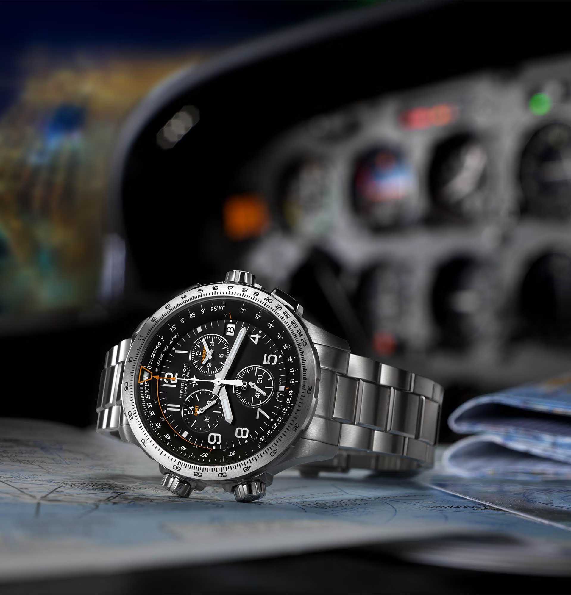 Hamilton Khaki Aviation X-wind Gmt Chrono Quartz H77912135