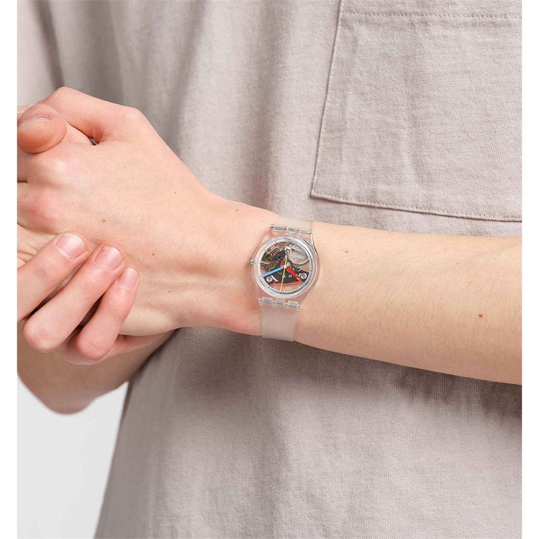 Swatch So28k100-s06 CLEARLY GENT Kol Saati