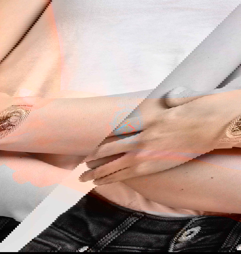 Swatch So28k100-s06 Clearly Gent Kol Saati