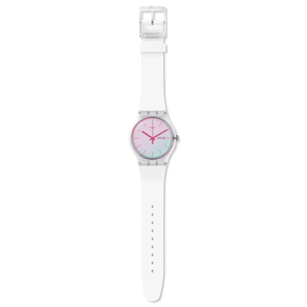 Swatch Originals Polawhite Kadın Beyaz Silikon Kayış Saat So29k704-s14
