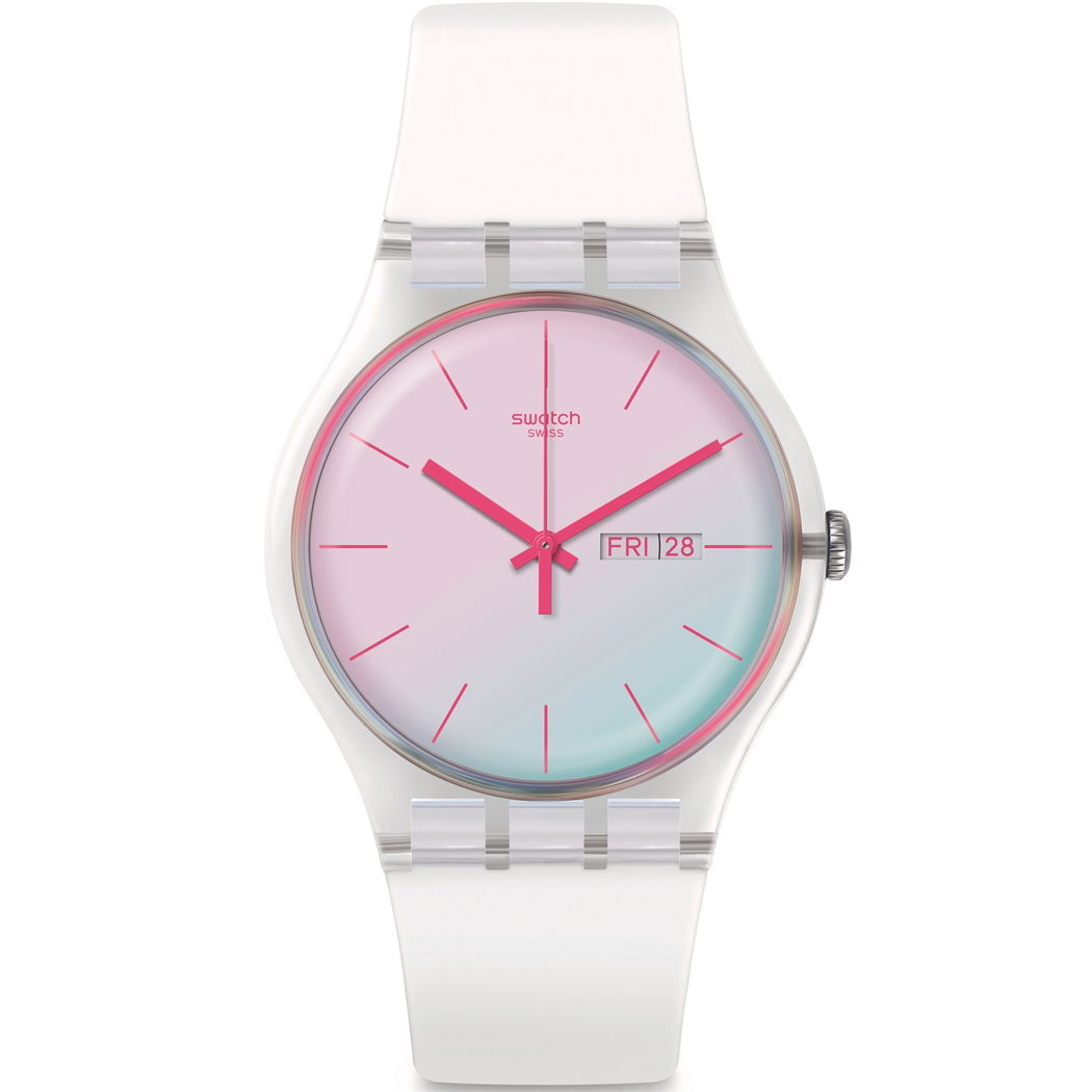 Swatch Originals Polawhite Kadın Beyaz Silikon Kayış Saat So29k704-s14