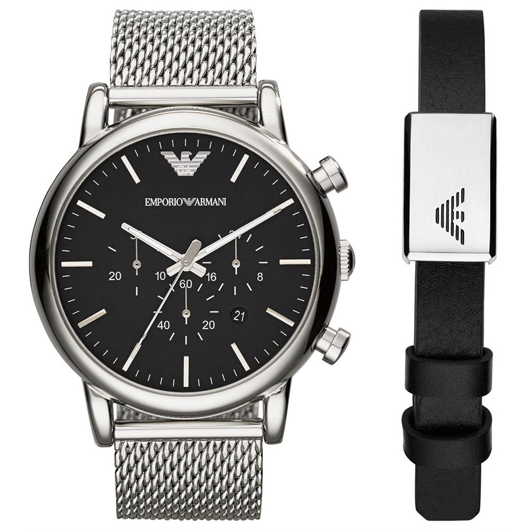 Emporio Armani Ar80062set Erkek Kol Saati ve Bileklik Seti