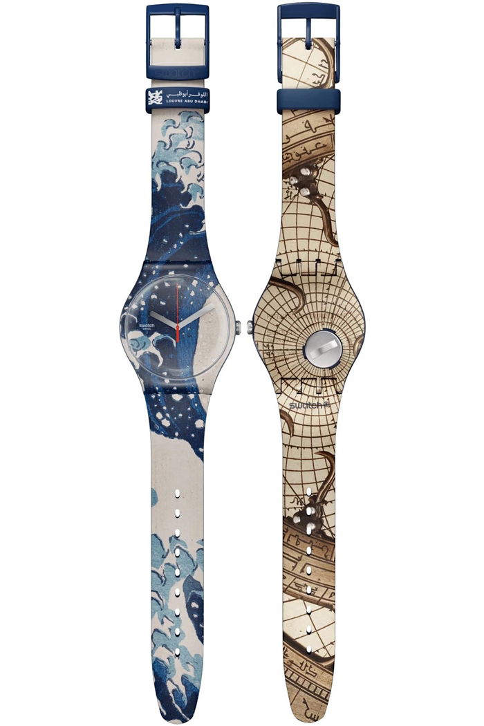 Swatch Suoz351 THE GREAT WAVE BY HOKUSAI & ASTROLABE