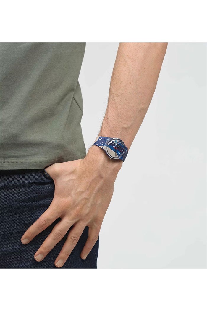 Swatch Suoz351 THE GREAT WAVE BY HOKUSAI & ASTROLABE