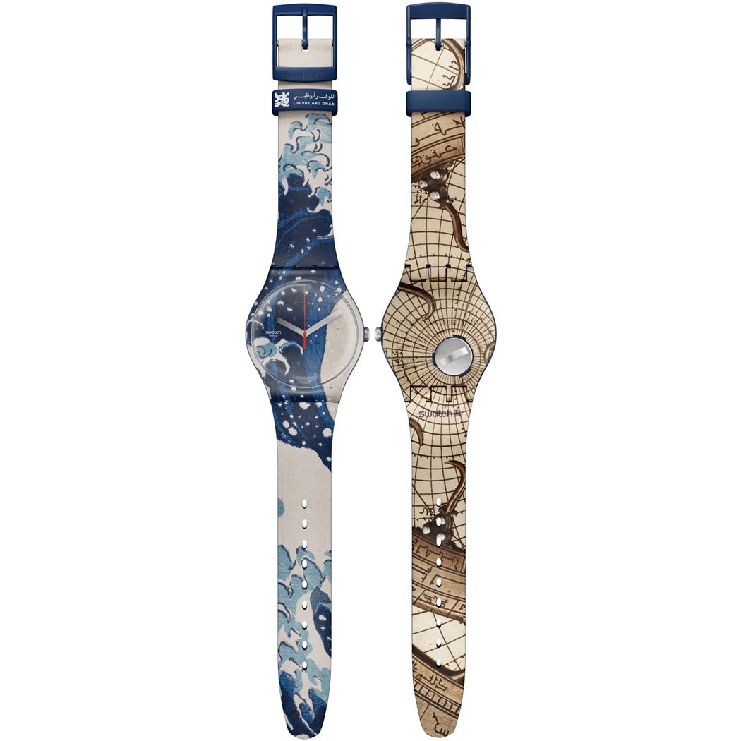 Swatch Suoz351 THE GREAT WAVE BY HOKUSAI & ASTROLABE