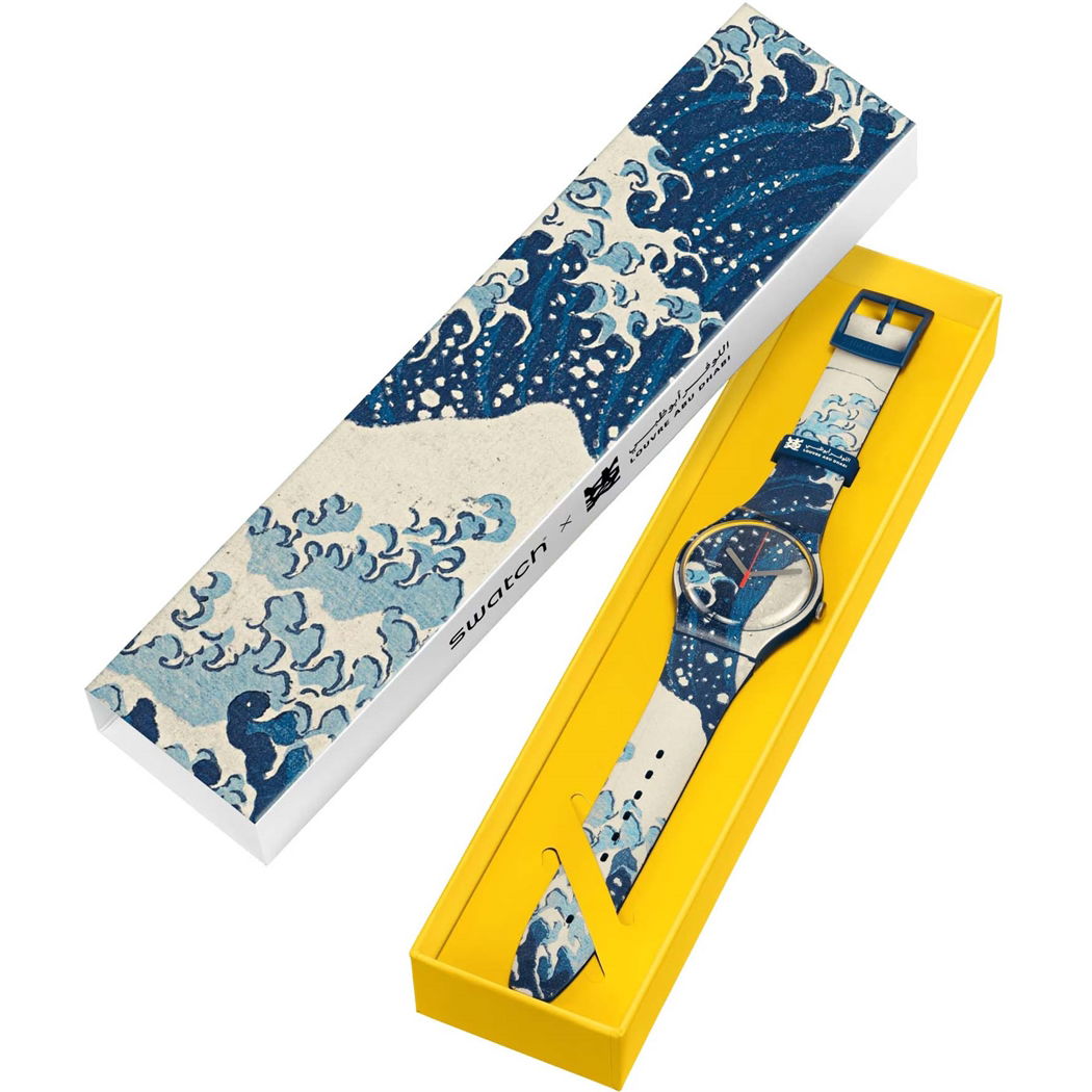 Swatch Suoz351 THE GREAT WAVE BY HOKUSAI & ASTROLABE