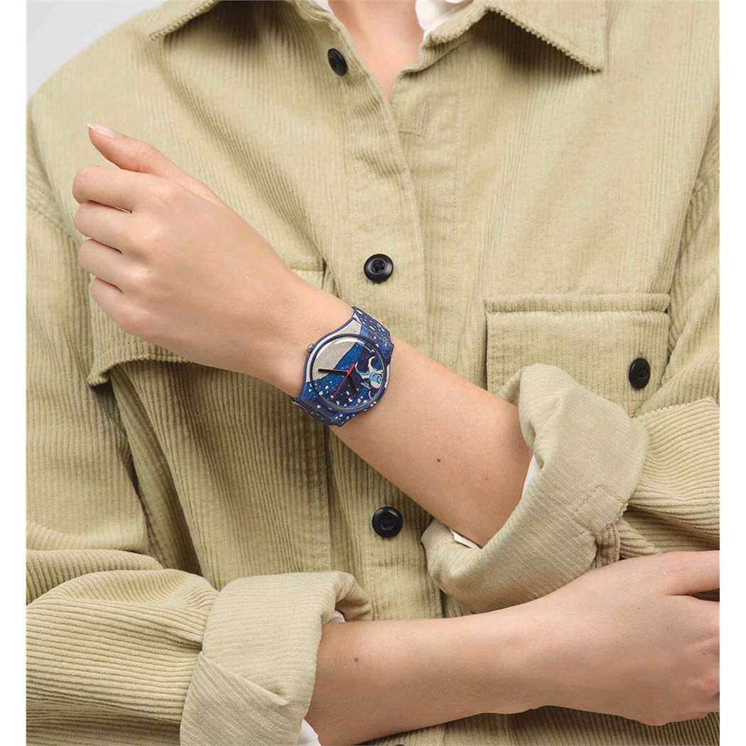 Swatch Suoz351 THE GREAT WAVE BY HOKUSAI & ASTROLABE | Gündüz Saat