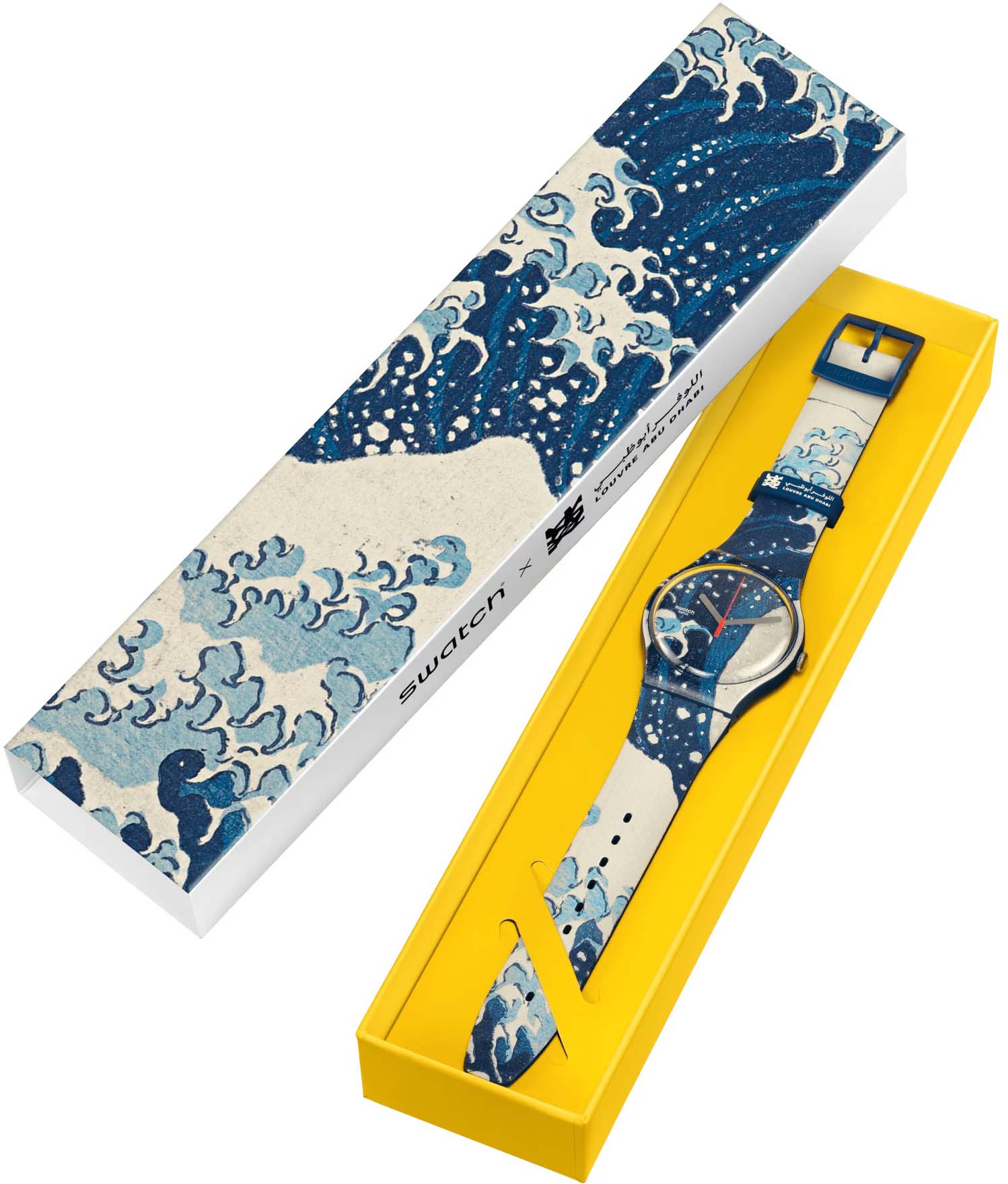 Swatch Suoz351 THE GREAT WAVE BY HOKUSAI & ASTROLABE