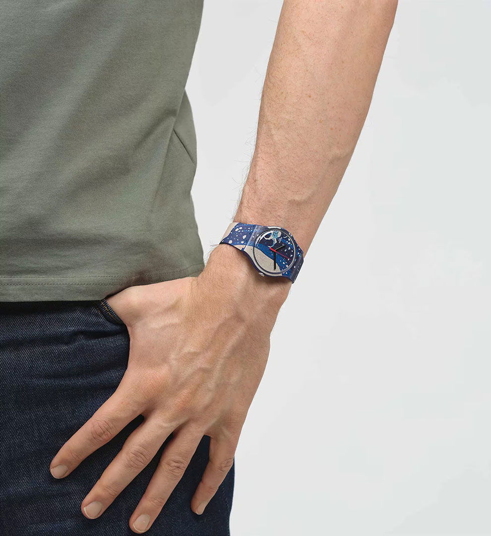 Swatch Suoz351 THE GREAT WAVE BY HOKUSAI & ASTROLABE