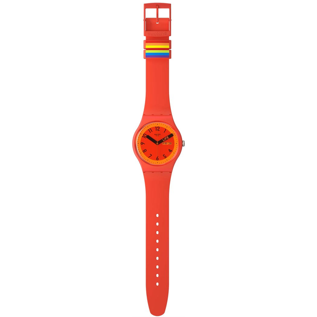 Swatch So29r705 Proudly Red Kol Saati