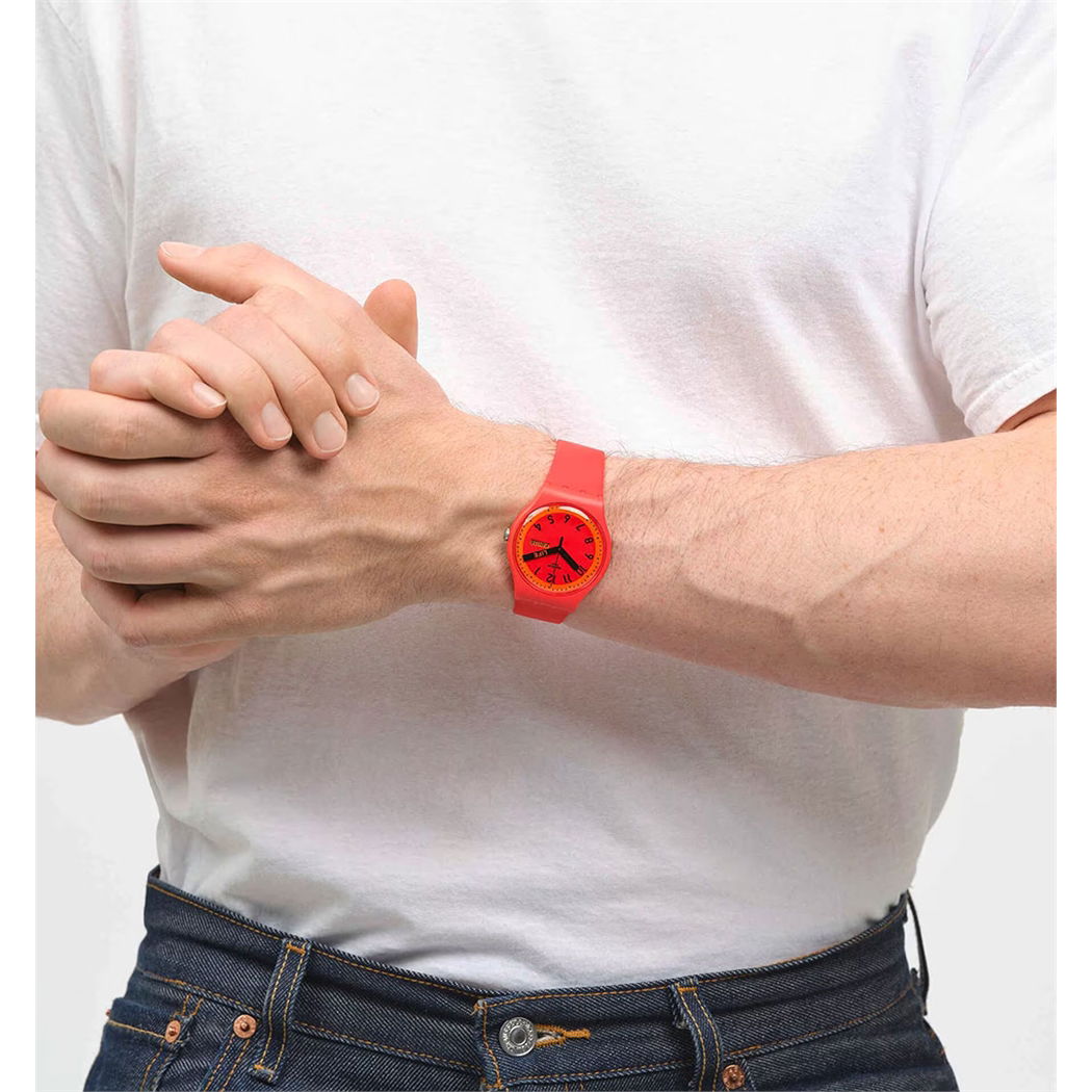 Swatch So29r705 Proudly Red Kol Saati