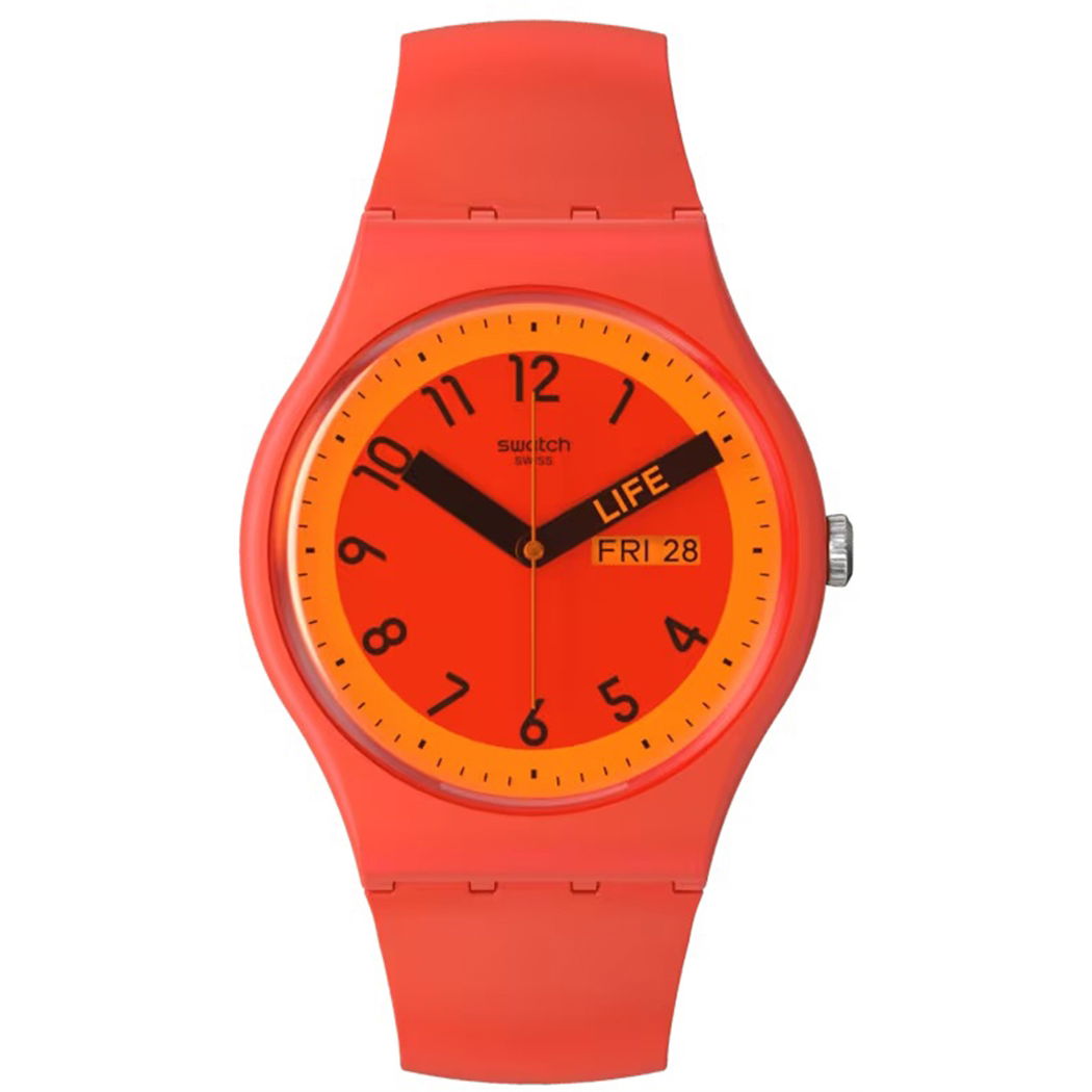 Swatch So29r705 Proudly Red Kol Saati