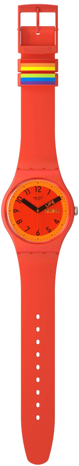 Swatch So29r705 Proudly Red Kol Saati