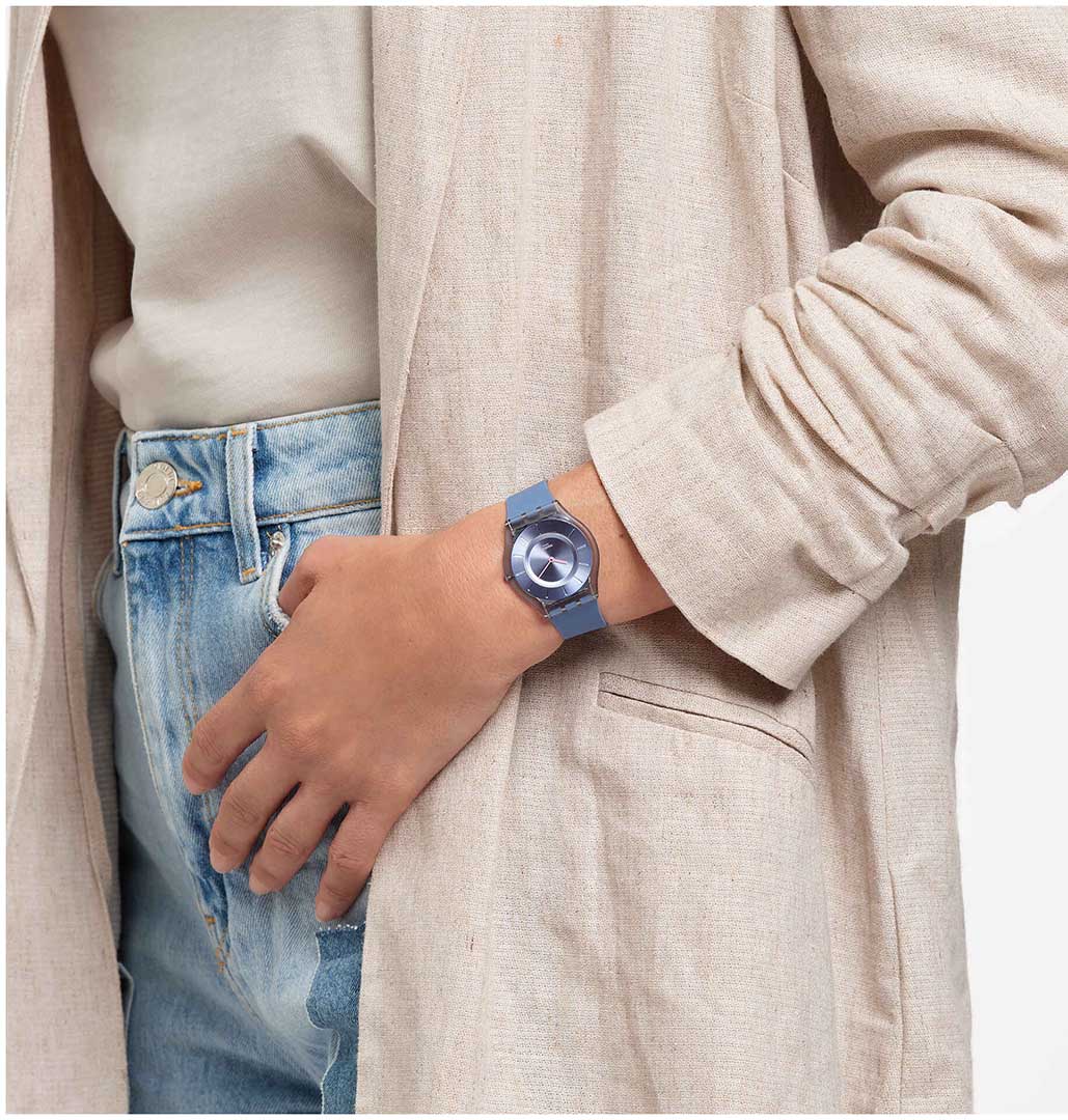 Swatch Ss08n100-S14 DENIM BLUE Kadın Kol Saati