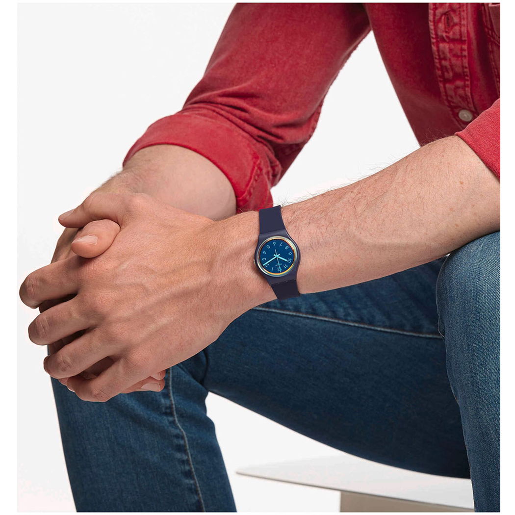 Swatch So28n110-S14 LA NIGHT BLUE Kol Saati