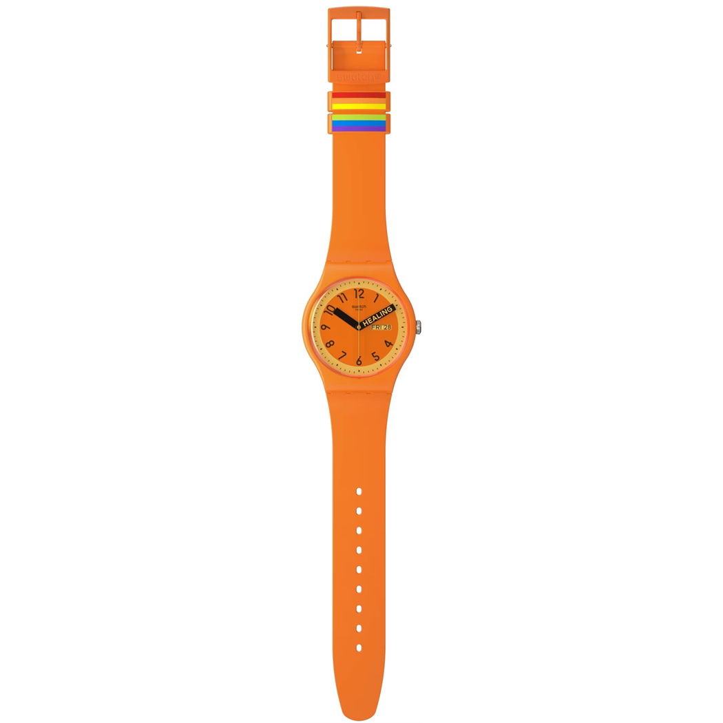 Swatch  PROUDLY ORANGE So29o700 Kol Saati