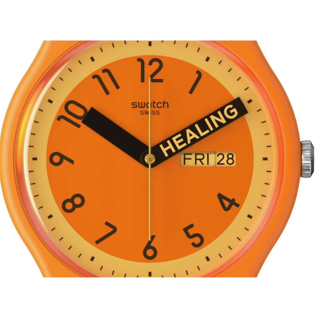 Swatch  PROUDLY ORANGE So29o700 Kol Saati