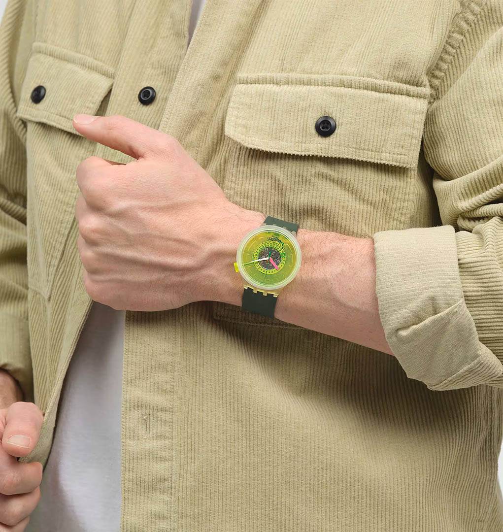 Swatch Sb05k400 BLINDED BY NEON