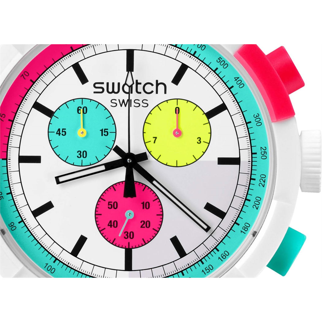 Swatch Sb06w100 THE PURITY OF NEON