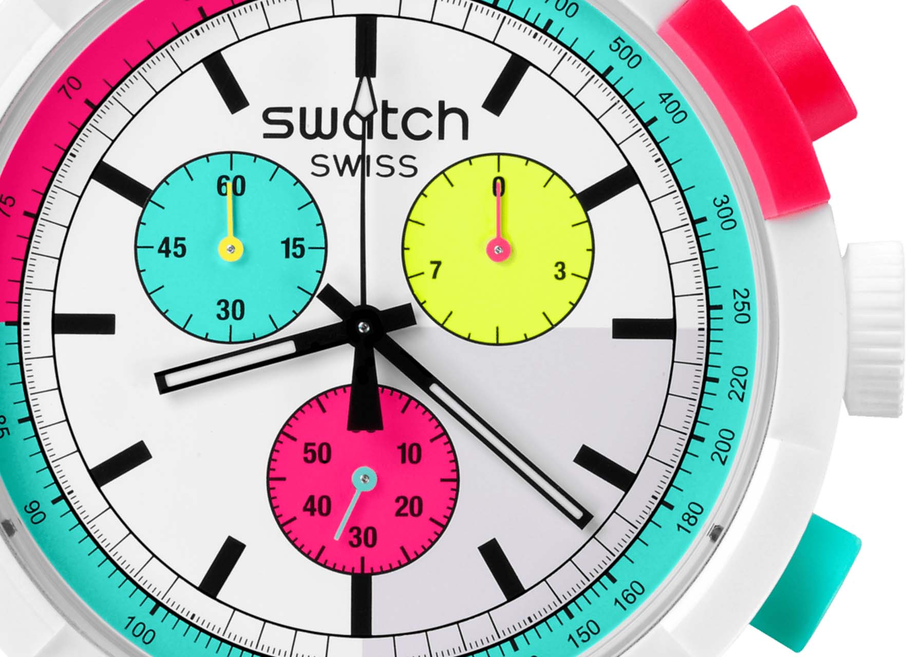 Swatch Sb06w100 THE PURITY OF NEON