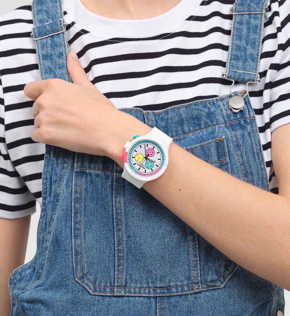 Swatch Sb06w100 THE PURITY OF NEON